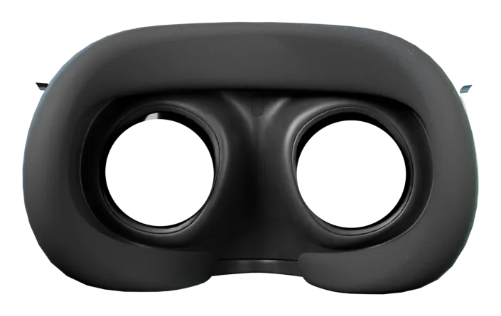 La même scène, vue dans le casque